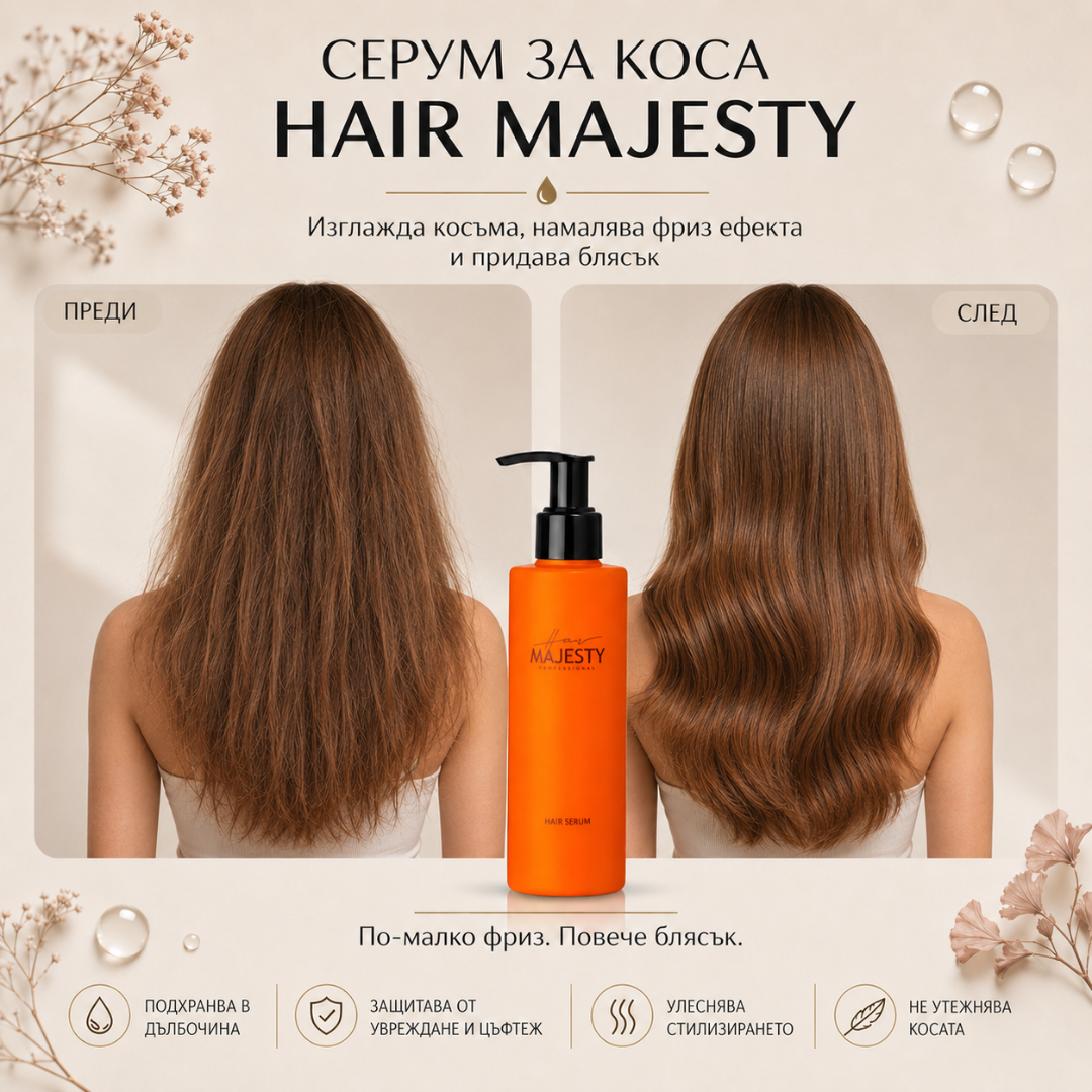 Серум за коса с UV защита Hair Majesty