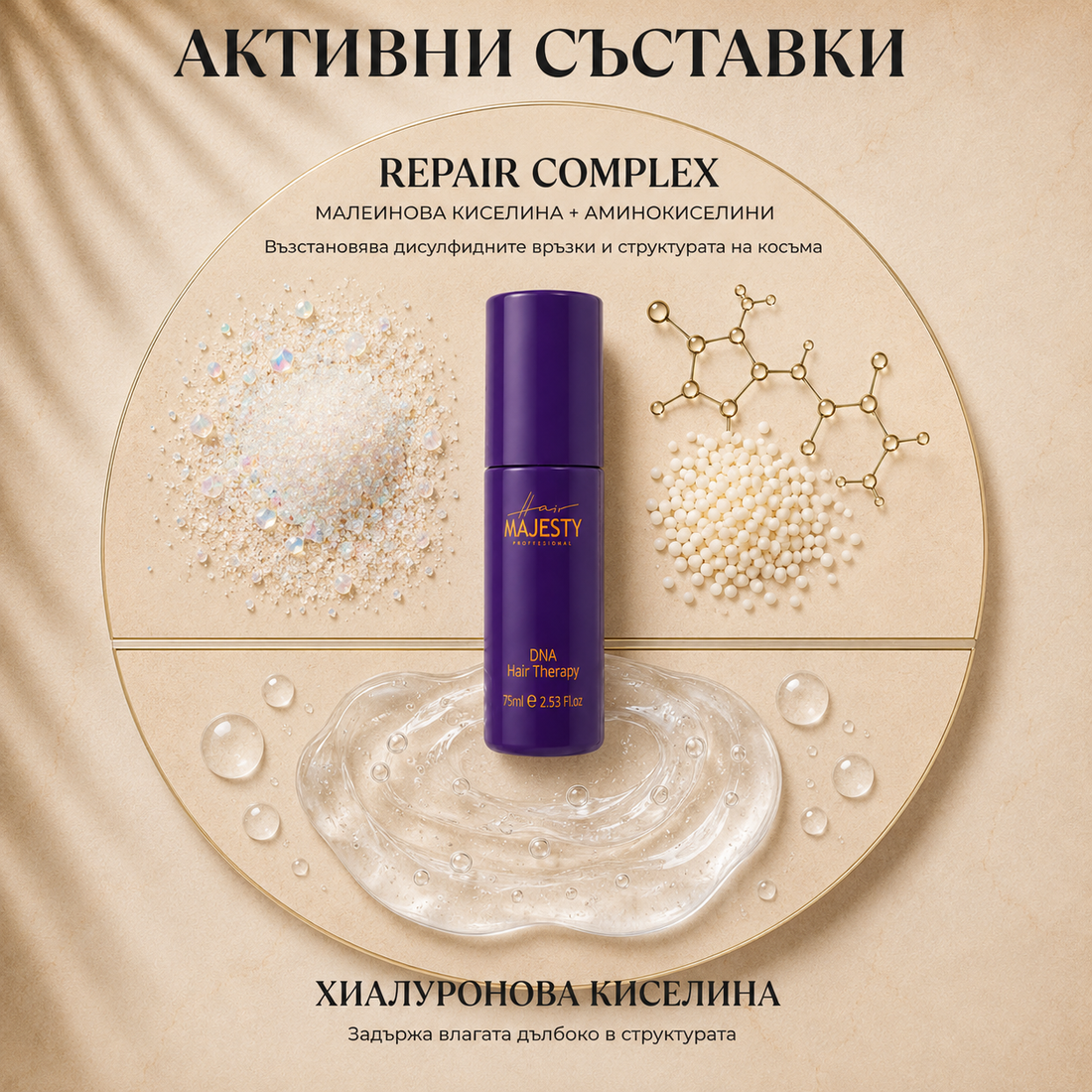 2 Броя + 1 БЕЗПЛАТЕН 🎁 Възстановяващ спрей DNA Therapy