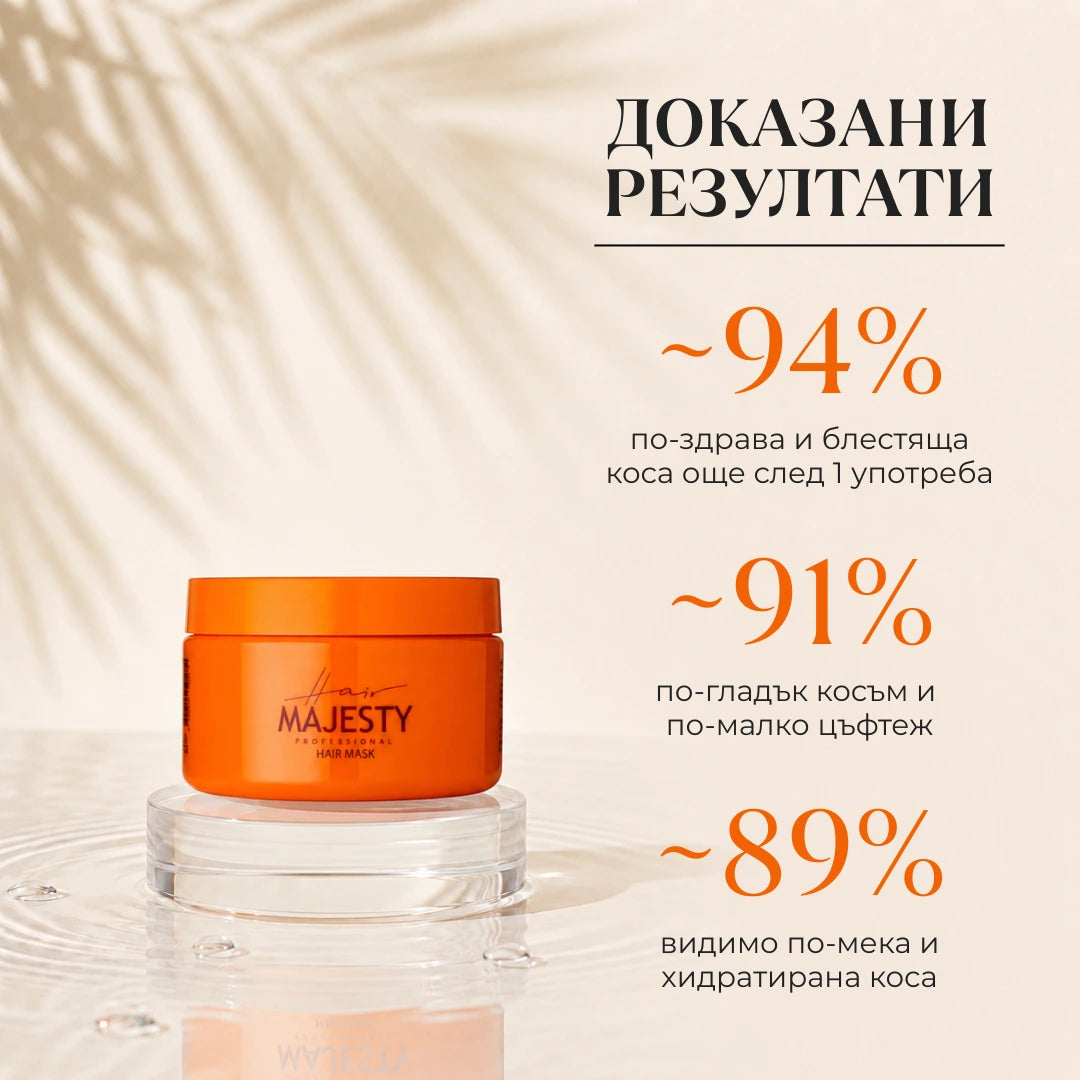 Комплект за Възстановяване на Увредена Коса 4 в 1 — Hair Majesty DNA